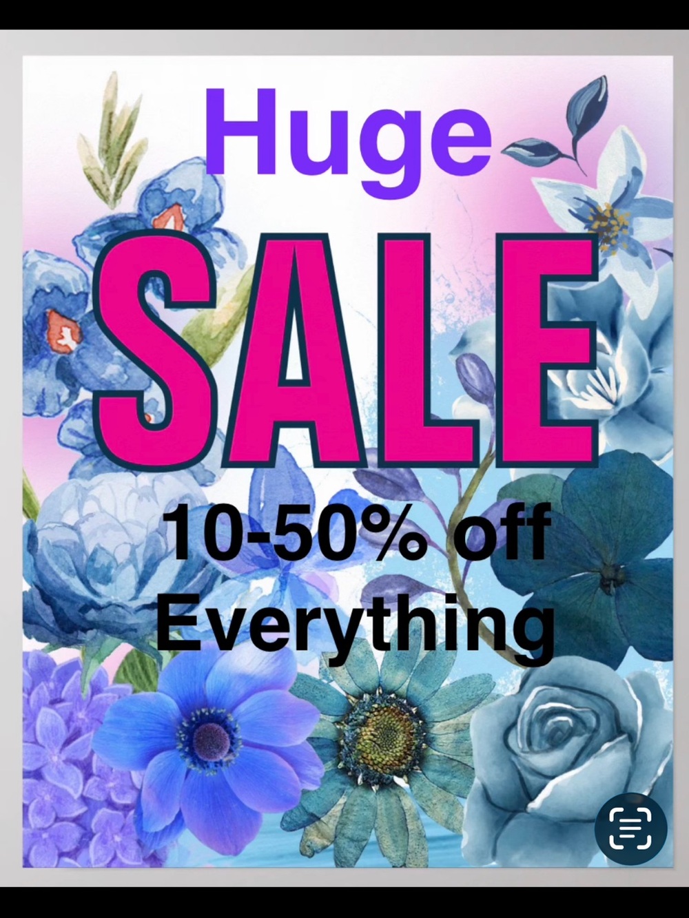 Huge SALE - prices reflect discounts already taken